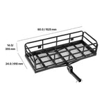 500 lb Folding Hitch Cargo Carrier for 2" Receiver for workshop, garage, storage, or utility use