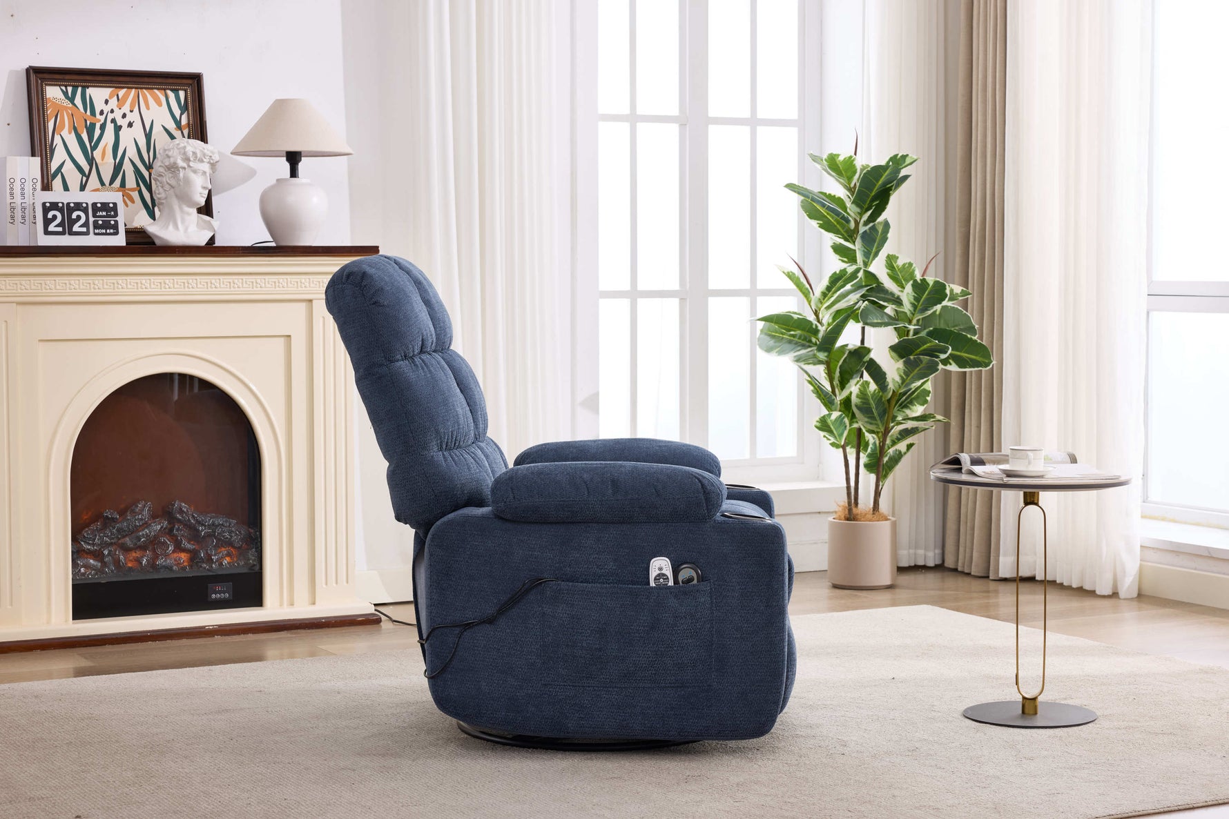 Fabric Heat & Massage Recliner detail image 40