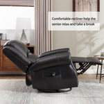 Heat Massage Manual Recliner Chair with Rocker and Swivel for Living Room detail image 104