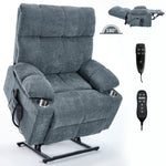 Chenille Dual-Motor Power Lift Recliner, 350 lb Capacity detail image 59