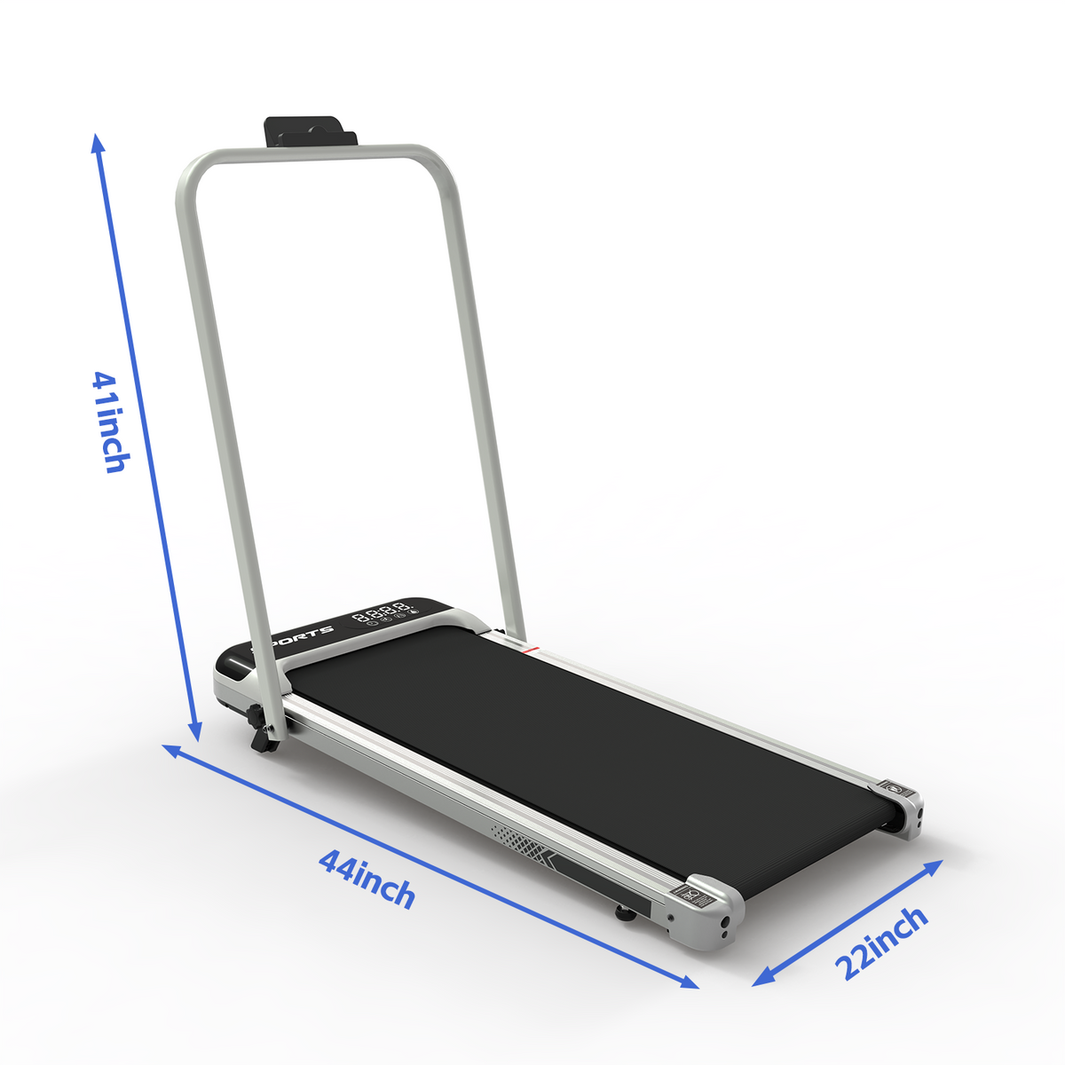 Foldable Under-Desk Walking Pad with Handlebar & Incline under-desk walking pad