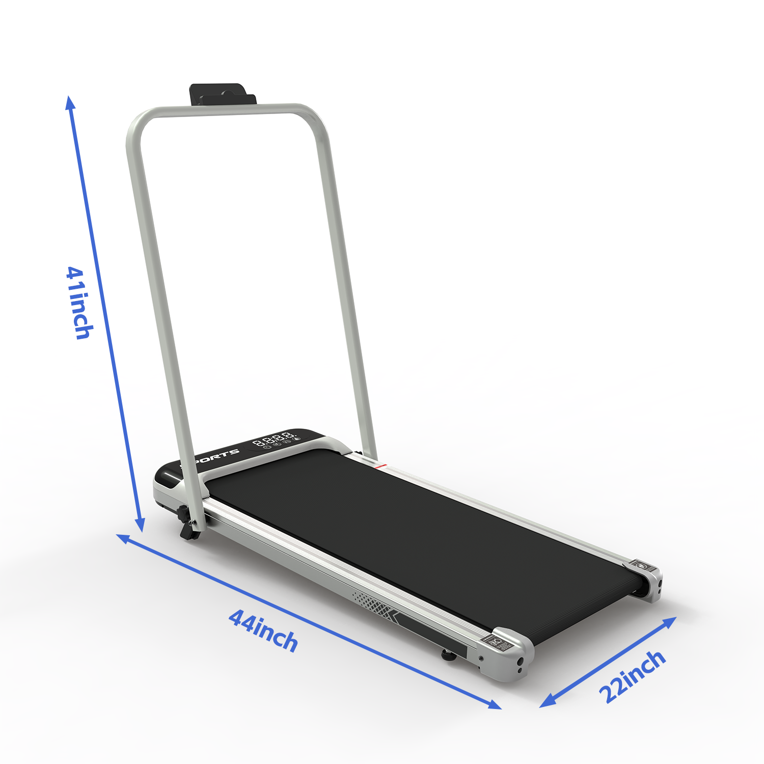 Foldable Under-Desk Walking Pad with Handlebar & Incline under-desk walking pad