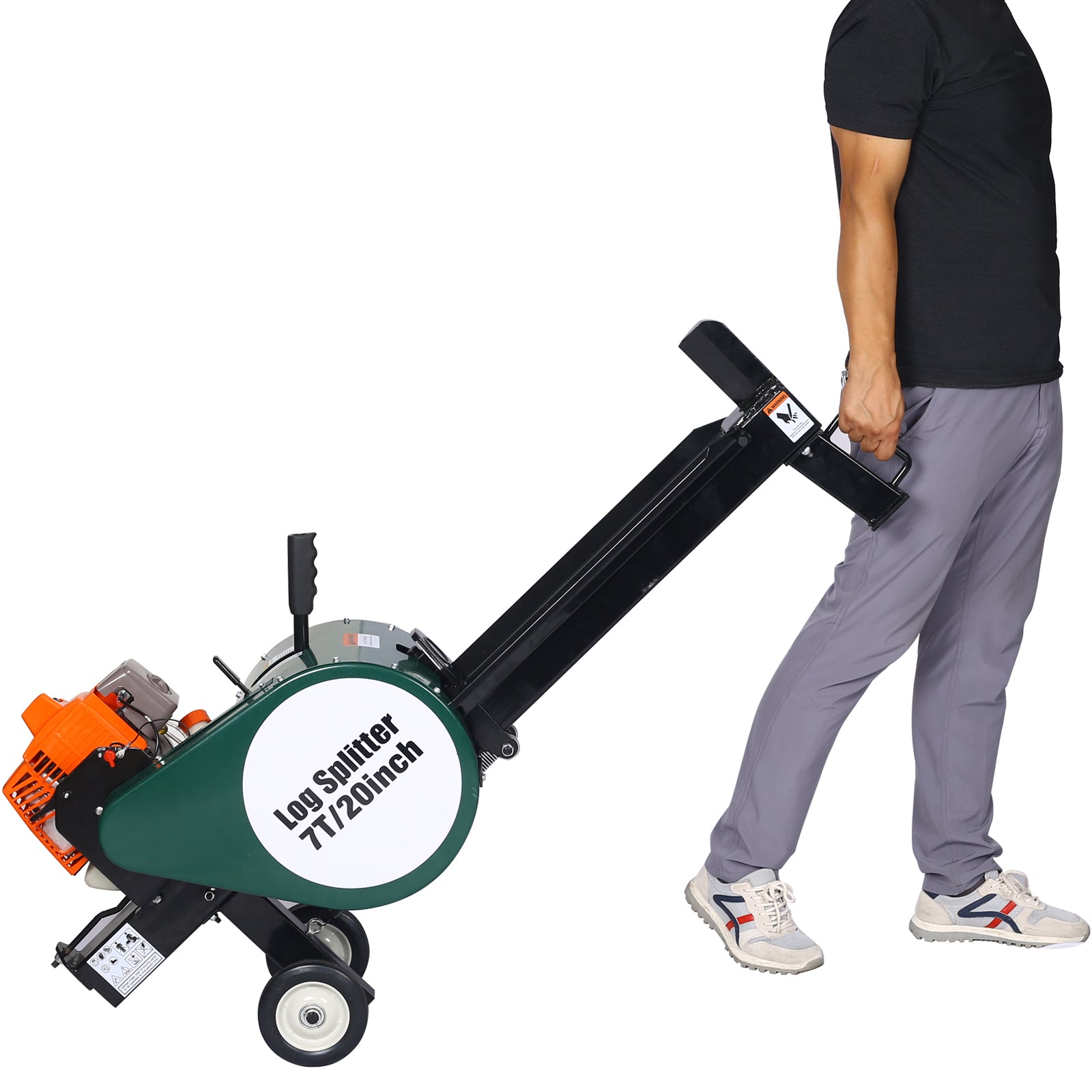 7-Ton Compact Gas Log Splitter with Auto Return for workshop, garage, storage, or utility use