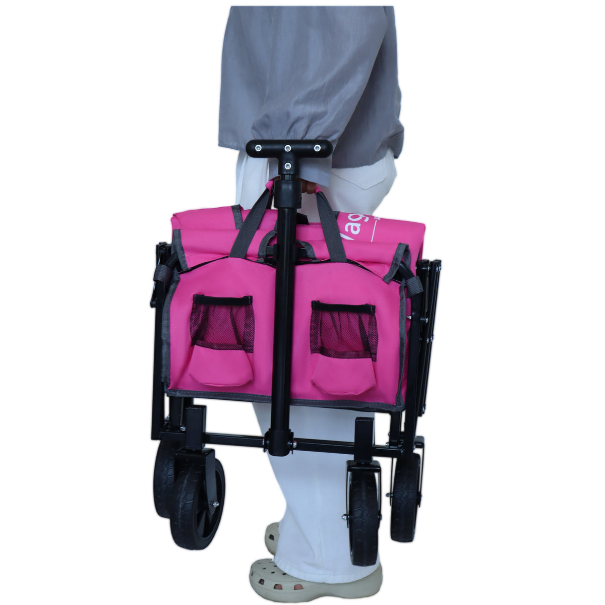 Expandable Dual-Layer Utility Wagon for workshop, garage, storage, or utility use