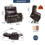 Dual-Motor Power Lift Recliner with Heat & Massage, 350 lb Capacity detail image 107