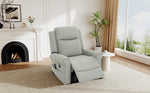 Modern PU Leather Manual Recliner Chair with 270° Swivel, Massage detail image 37