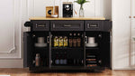 54 in. Rolling Kitchen Island with Drop Leaf & Storage product view 66