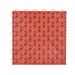 PVC Interlocking Drainage Garage Floor Tiles, 12" x 12" x 0.5" for workshop, garage, storage, or utility use