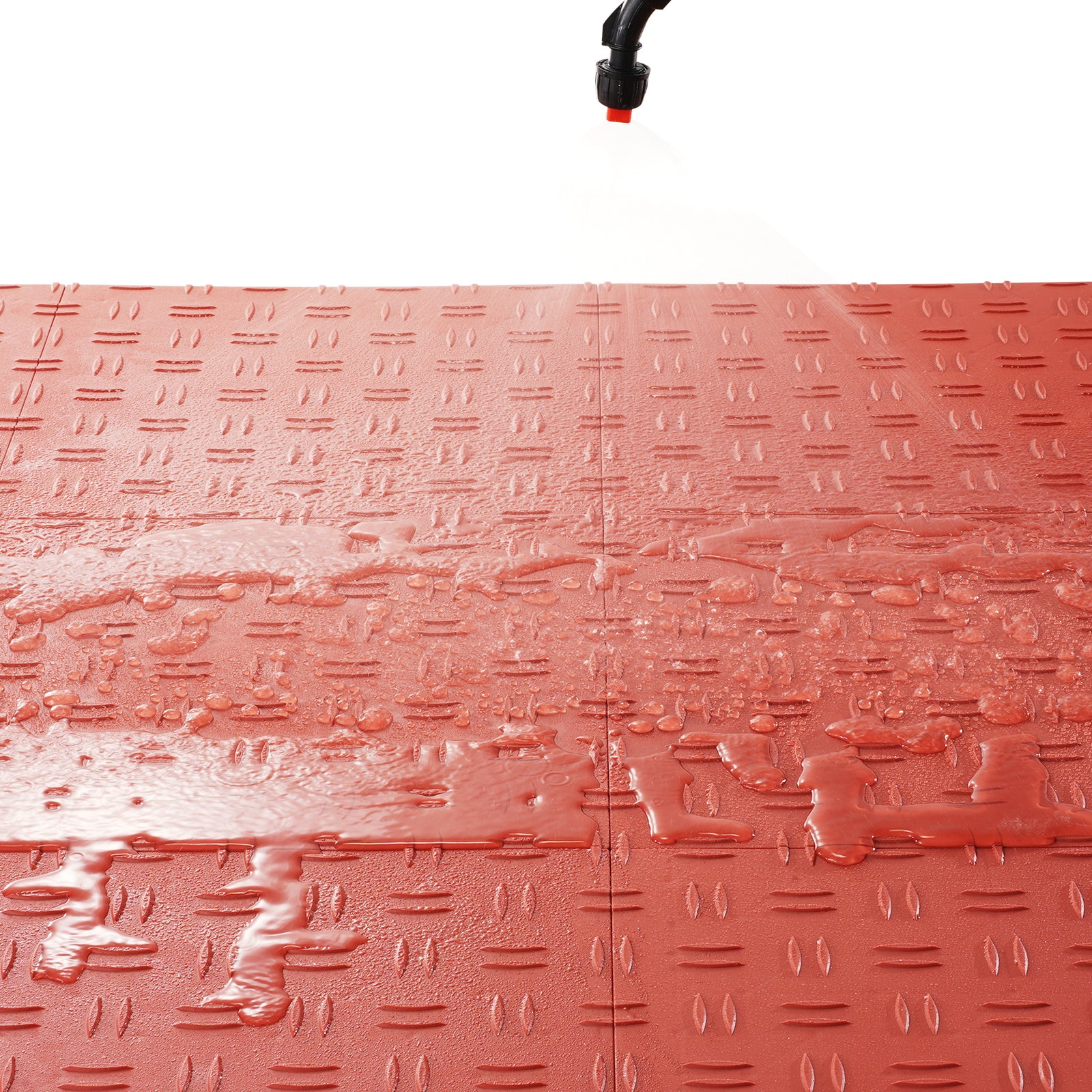 PVC Interlocking Drainage Garage Floor Tiles, 12" x 12" x 0.5" for workshop, garage, storage, or utility use