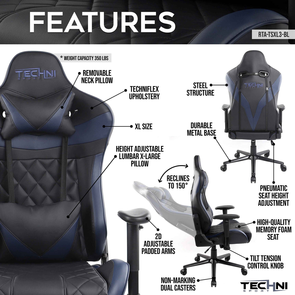 Techni Sport XL Ergonomic Office Chair product image 21
