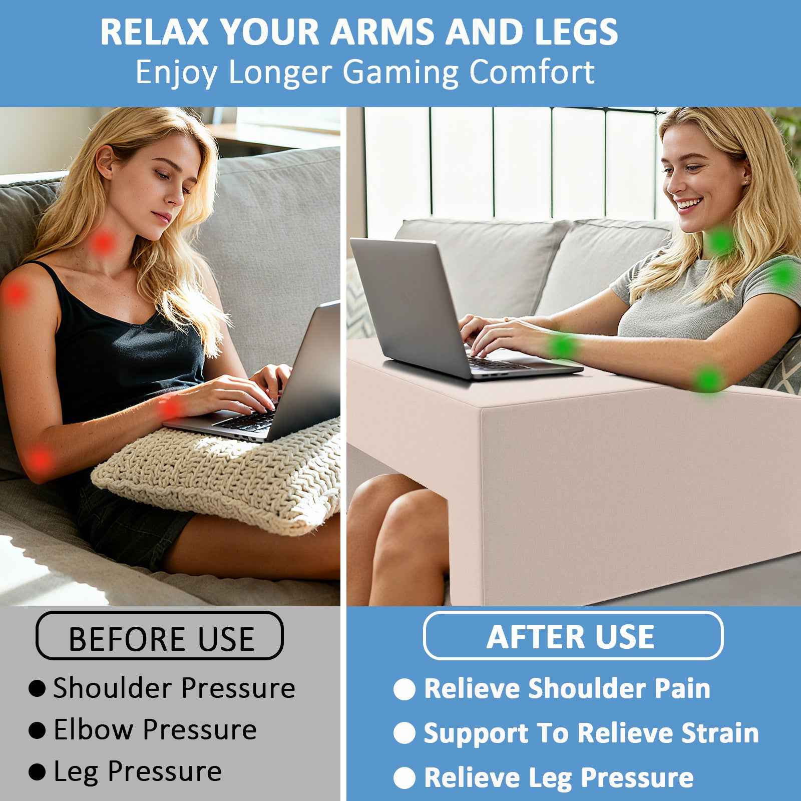 Multi-Functional Reading Lap Pillow Desk product image 21