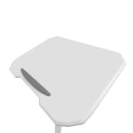 Techni Mobili White Sit-to-Stand Mobile Laptop Cart mobile laptop workstation
