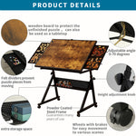 1500-Piece Rolling Jigsaw Puzzle Table with 4 Trays hobby and puzzle table