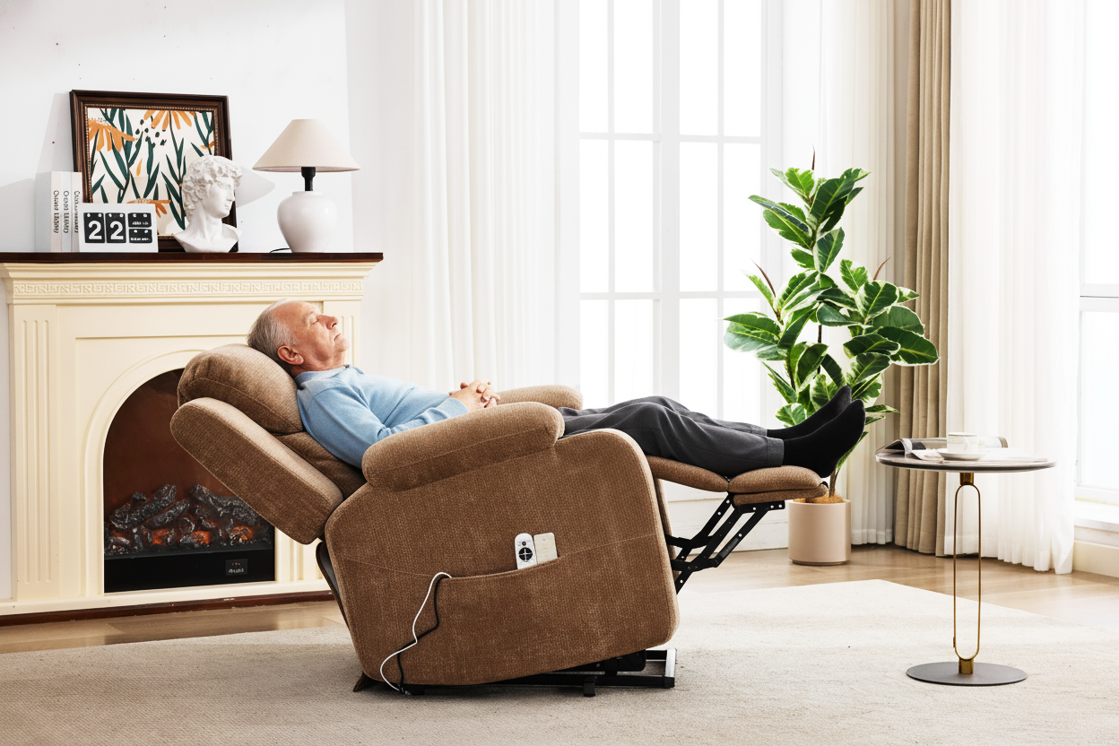 Dual-Motor Leather-Air Power Lift Recliner detail image 118