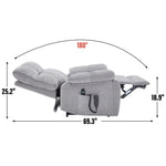 Dual-Motor Power Lift Recliner with Heat & Massage, 350 lb Capacity detail image 145