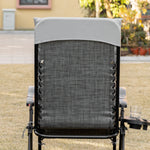 Outsunny Padded Zero Gravity Reclining Lounge Chair detail image 26