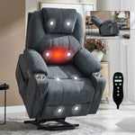 Dual-Motor Leather-Air Power Lift Recliner detail image 21