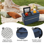 3-in-1 Folding Wagon Cart with Bench Seat & Storage for workshop, garage, storage, or utility use