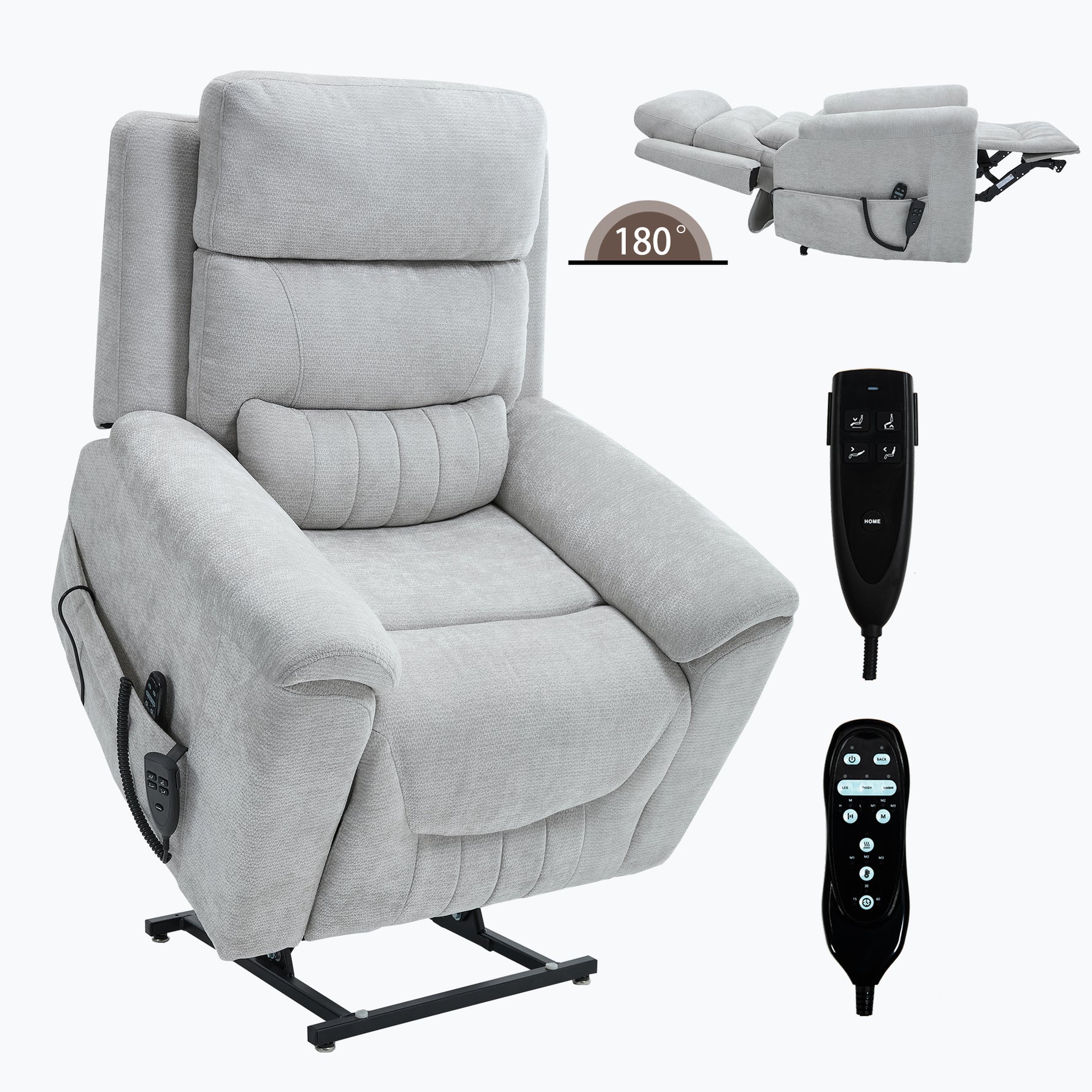 Dual-Motor Leather-Air Power Lift Recliner detail image 141
