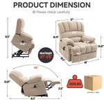 Chenille Power Lift Recliner detail image 2