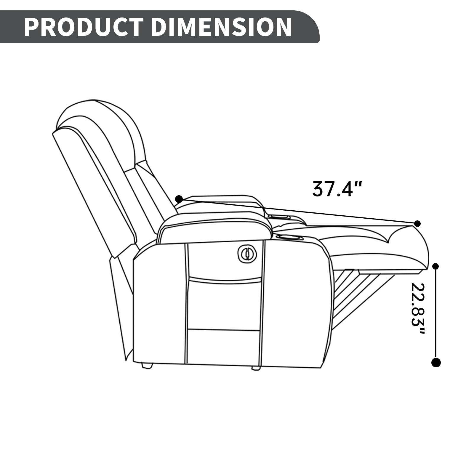 PU Infinite Position Up to 350 lb Single Motor Power Lift Recliner Chair detail image 37