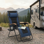 Oversized Padded Zero Gravity Chair with Cup Holder, 400 lb Capacity detail image 45