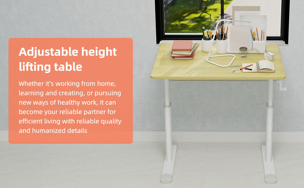 Height Adjustable Study Desk for Home Office workspace desk setup