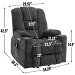 Large Power Lift Heat & Massage Recliner detail image 3