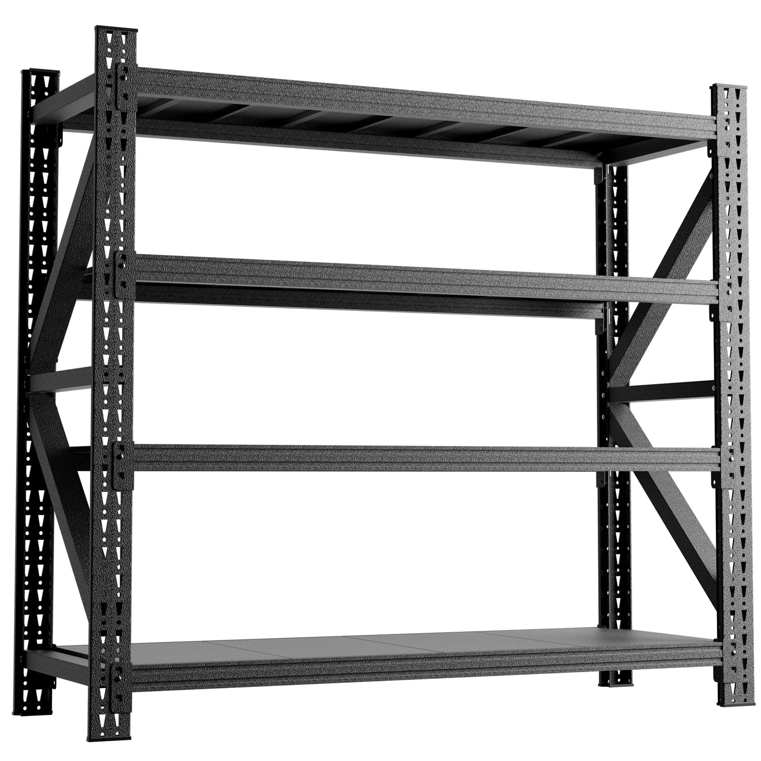 Heavy Duty Metal Adjustable Garage Shelving Unit, 4000lb Capacity Industrial Storage Rack for workshop, garage, storage, or utility use