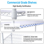 6-Tier NSF Wire Shelving Unit, 6000 lb Capacity for workshop, garage, storage, or utility use