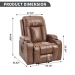 PU Infinite Position Up to 350 lb Single Motor Power Lift Recliner Chair detail image 32