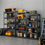 Industrial Heavy-Duty 5-Tier Adjustable Metal Shelving Unit for workshop, garage, storage, or utility use