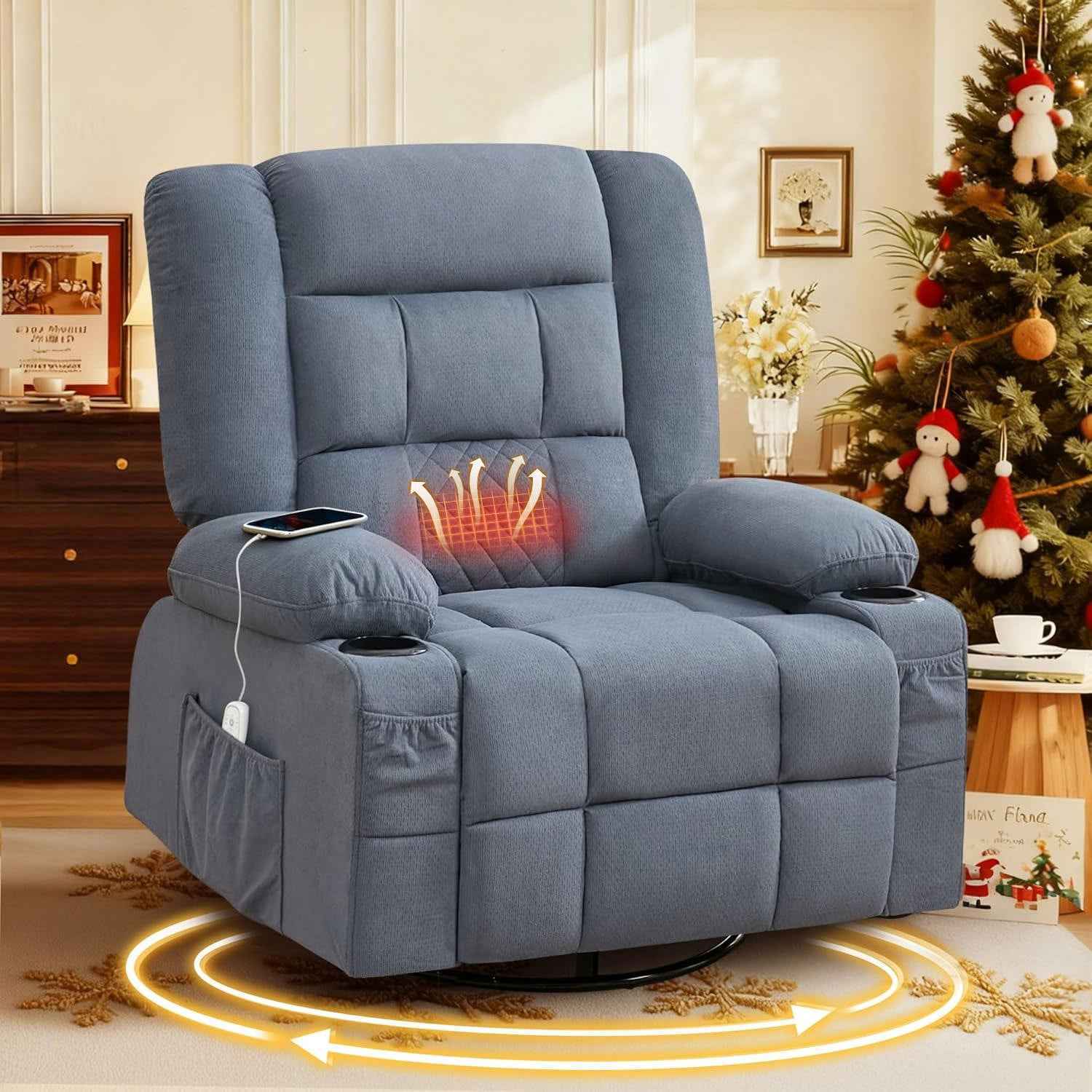 Kneading Massage Rocker Recliner with 4-Point 3D Kneading product image