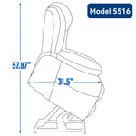Dual-Motor Power Lift Heat & Massage Recliner detail image 61
