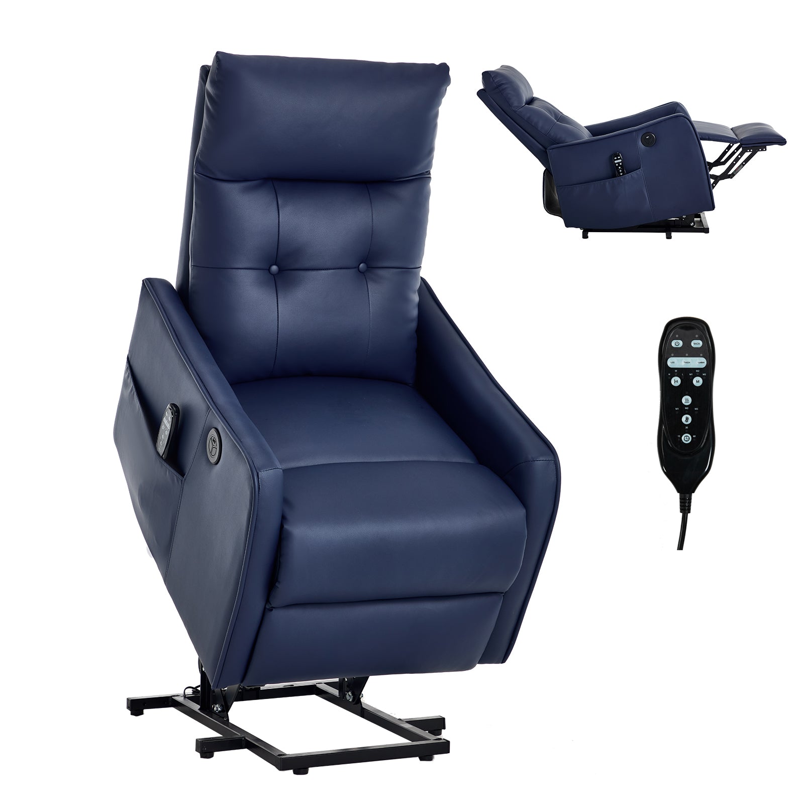 Single Motor Power Lift Recliner Chair with Massage & Heat detail image 84