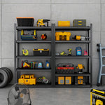 Industrial Heavy-Duty 5-Tier Adjustable Metal Shelving Unit for workshop, garage, storage, or utility use