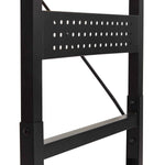 Heavy-Duty Adjustable Workbench with Pegboard & Wheels workshop project bench