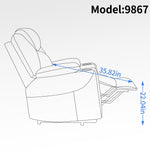Dual-Motor Leather-Air Power Lift Recliner detail image 73