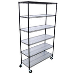 6-Tier NSF Wire Shelving Unit, 6000 lb Capacity for workshop, garage, storage, or utility use