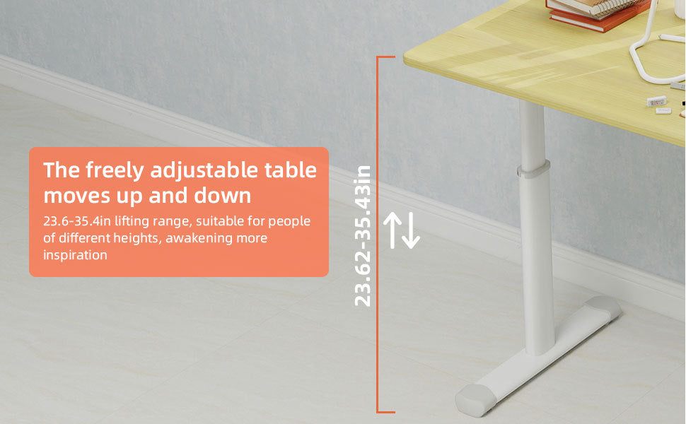 Height Adjustable Study Desk for Home Office workspace desk setup