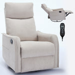 Heat Massage Manual Recliner Chair with Rocker and Swivel in Fabric for Living Room detail image 56