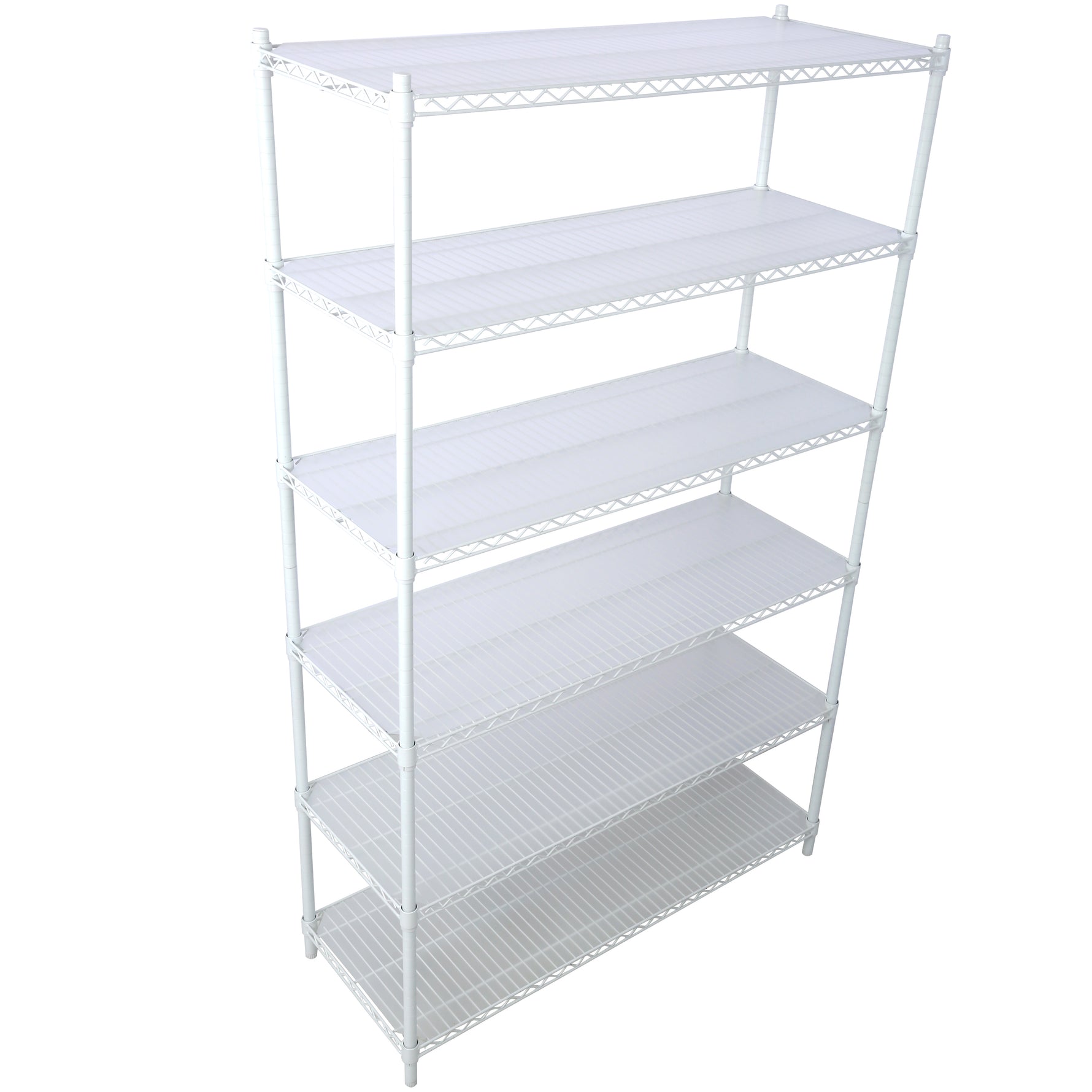 6-Tier NSF Wire Shelving Unit, 6000 lb Capacity for workshop, garage, storage, or utility use