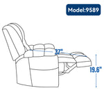 Dual-Motor Heat & Massage Power Lift Recliner, 350 lb Capacity detail image 16