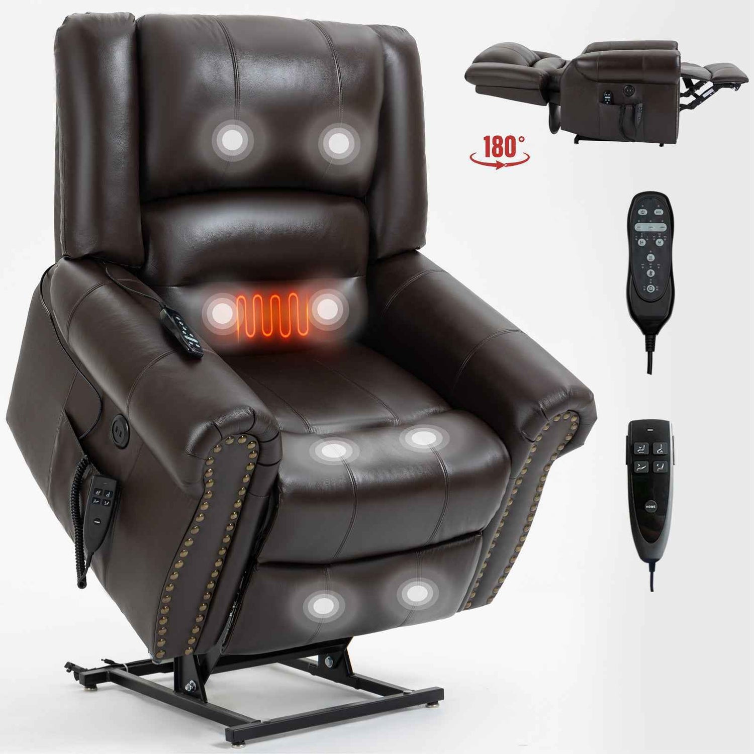 Dual-Motor Power Lift Heat & Massage Recliner product image