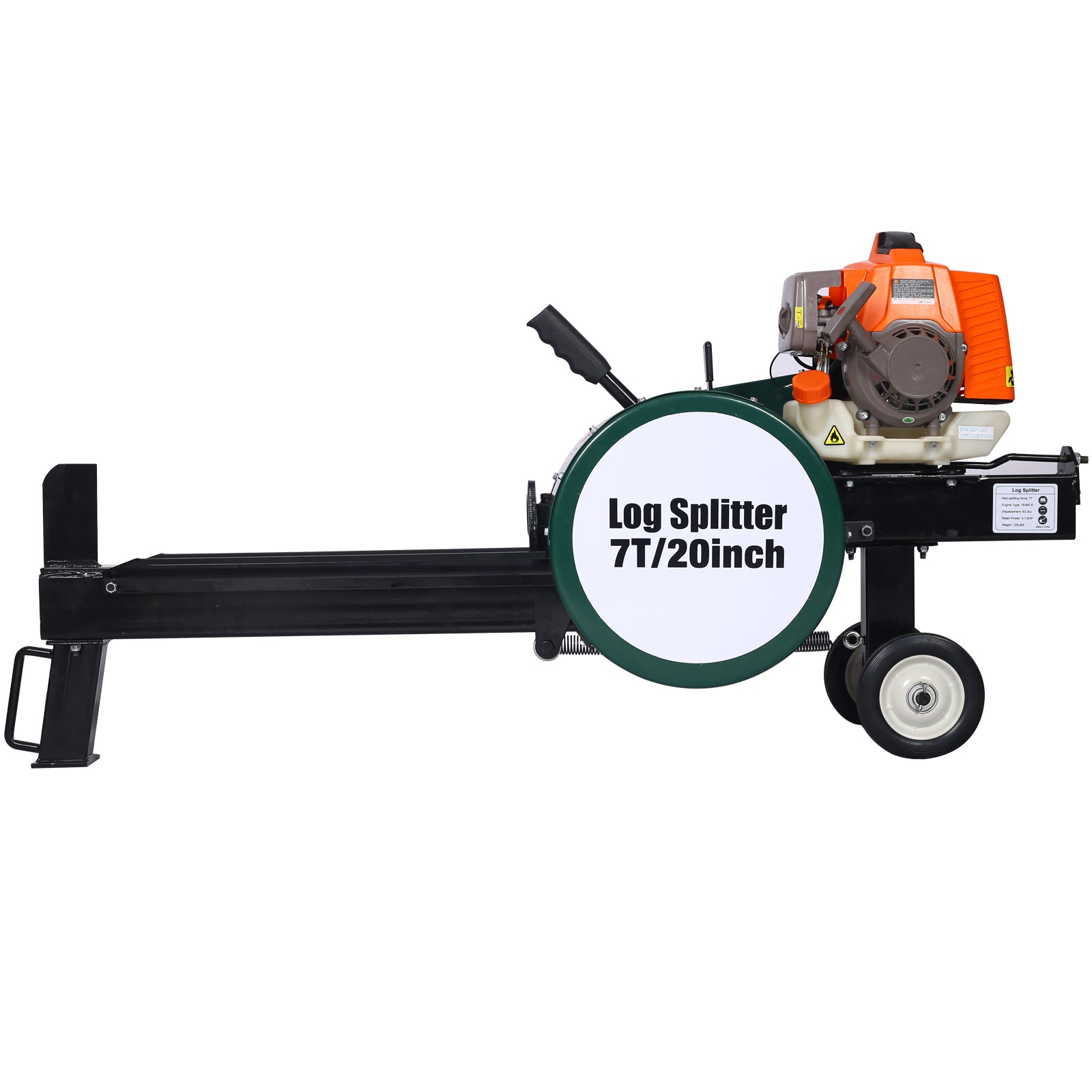 7-Ton Compact Gas Log Splitter with Auto Return for workshop, garage, storage, or utility use