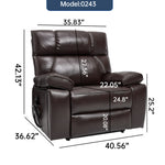Dual-Motor Power Lift Recliner with Heat & Massage, 350 lb Capacity detail image 126