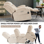 Dual-Motor Leather-Air Power Lift Recliner detail image 84