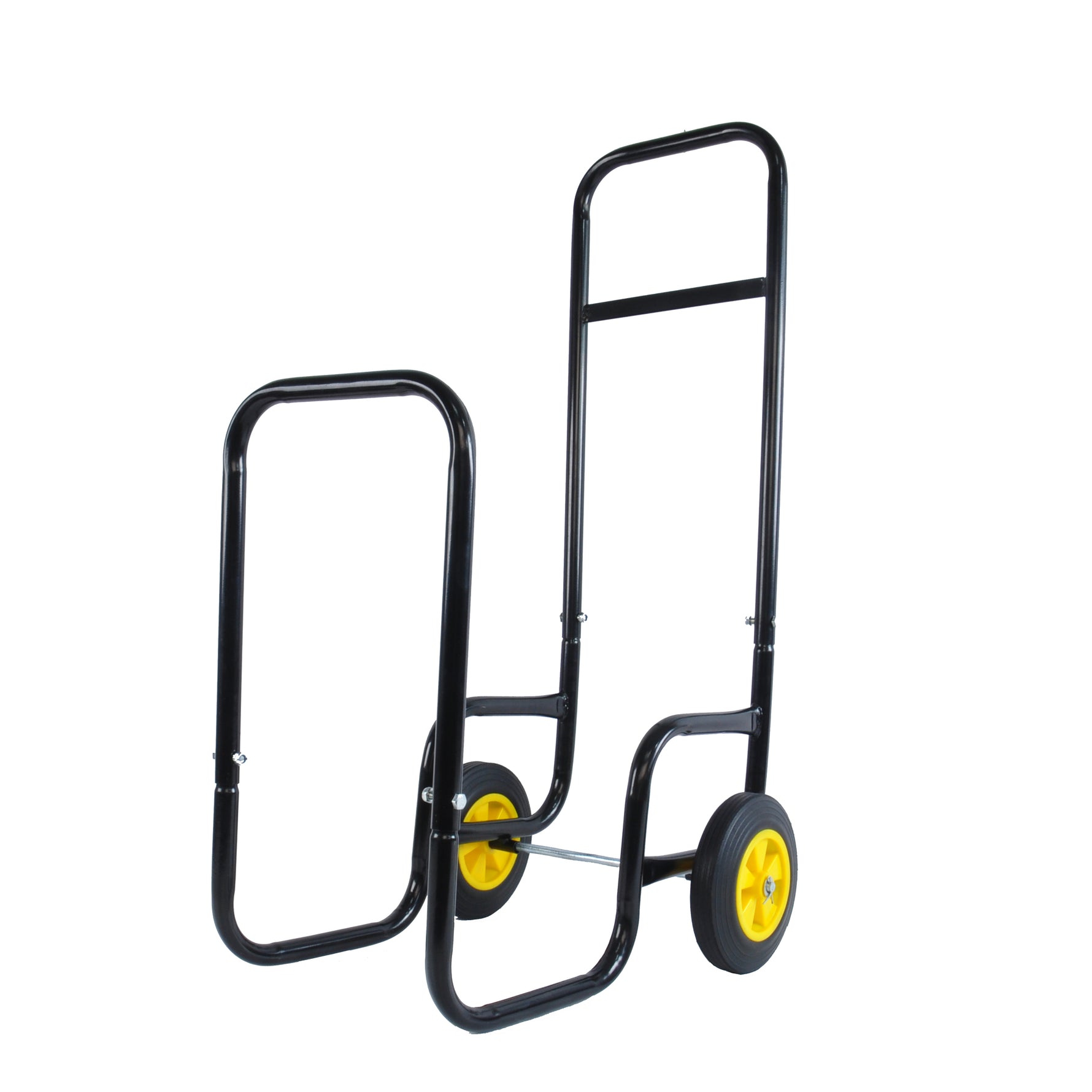 Rolling Steel Firewood Log Cart & Storage Rack for workshop, garage, storage, or utility use