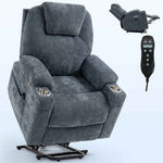 Dual-Motor Leather-Air Power Lift Recliner detail image 57