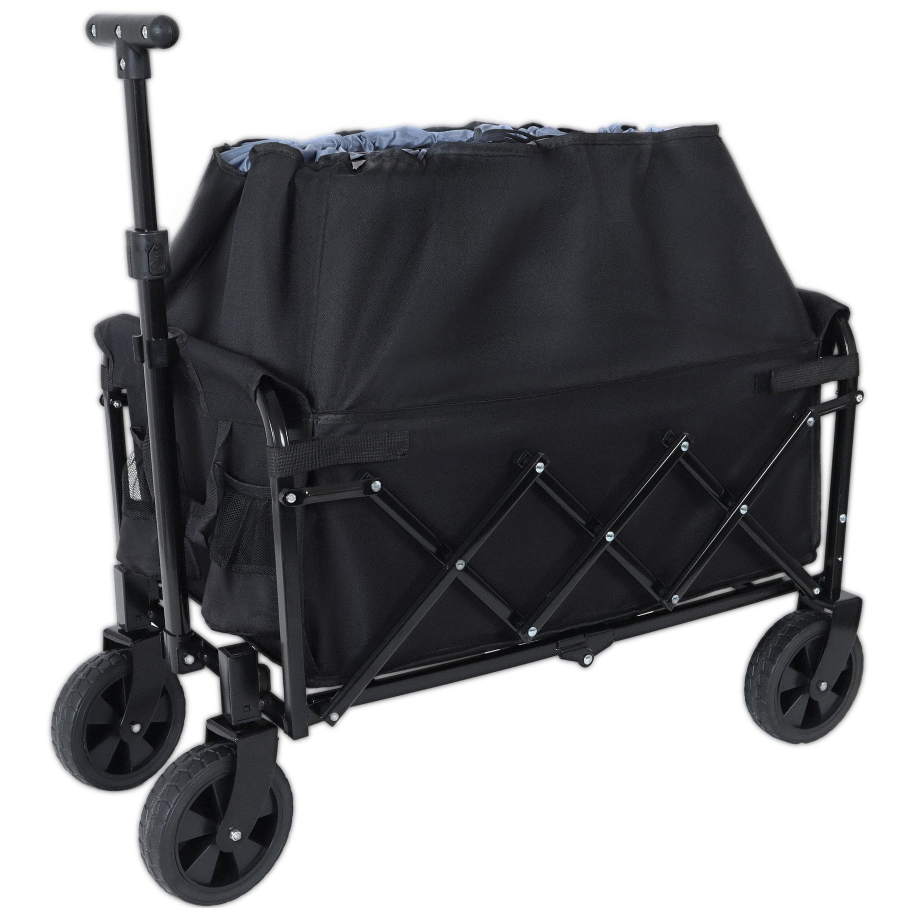 Expandable Dual-Layer Utility Wagon for workshop, garage, storage, or utility use